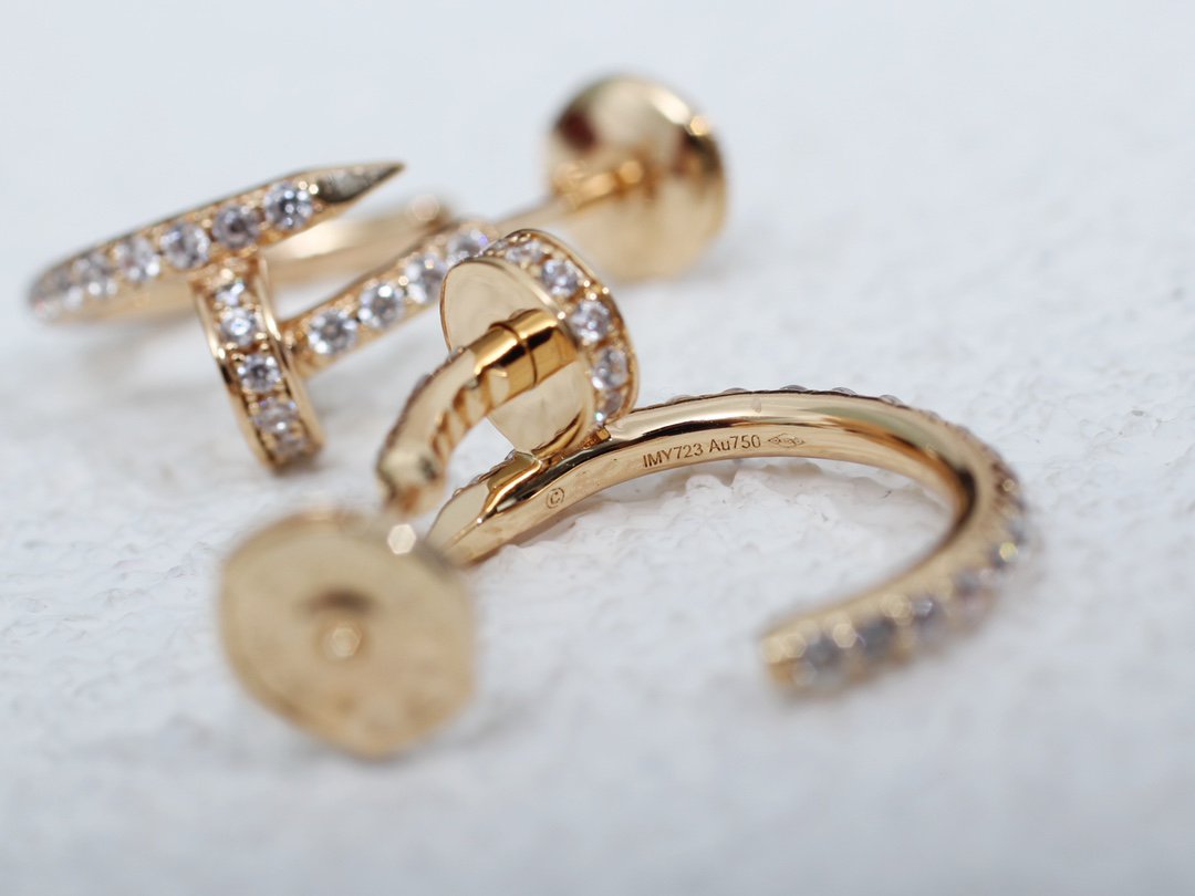 [Elowen Jewels]JUSTE EARRINGS 12.75MM PINK GOLD DIAMOND