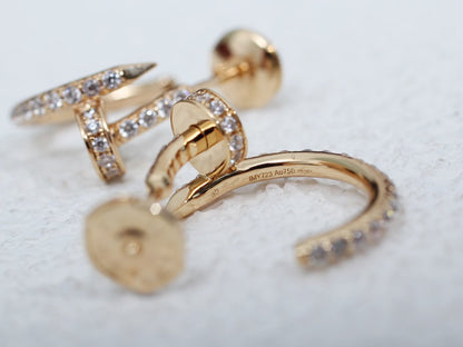 [Elowen Jewels]JUSTE EARRINGS 12.75MM PINK GOLD DIAMOND