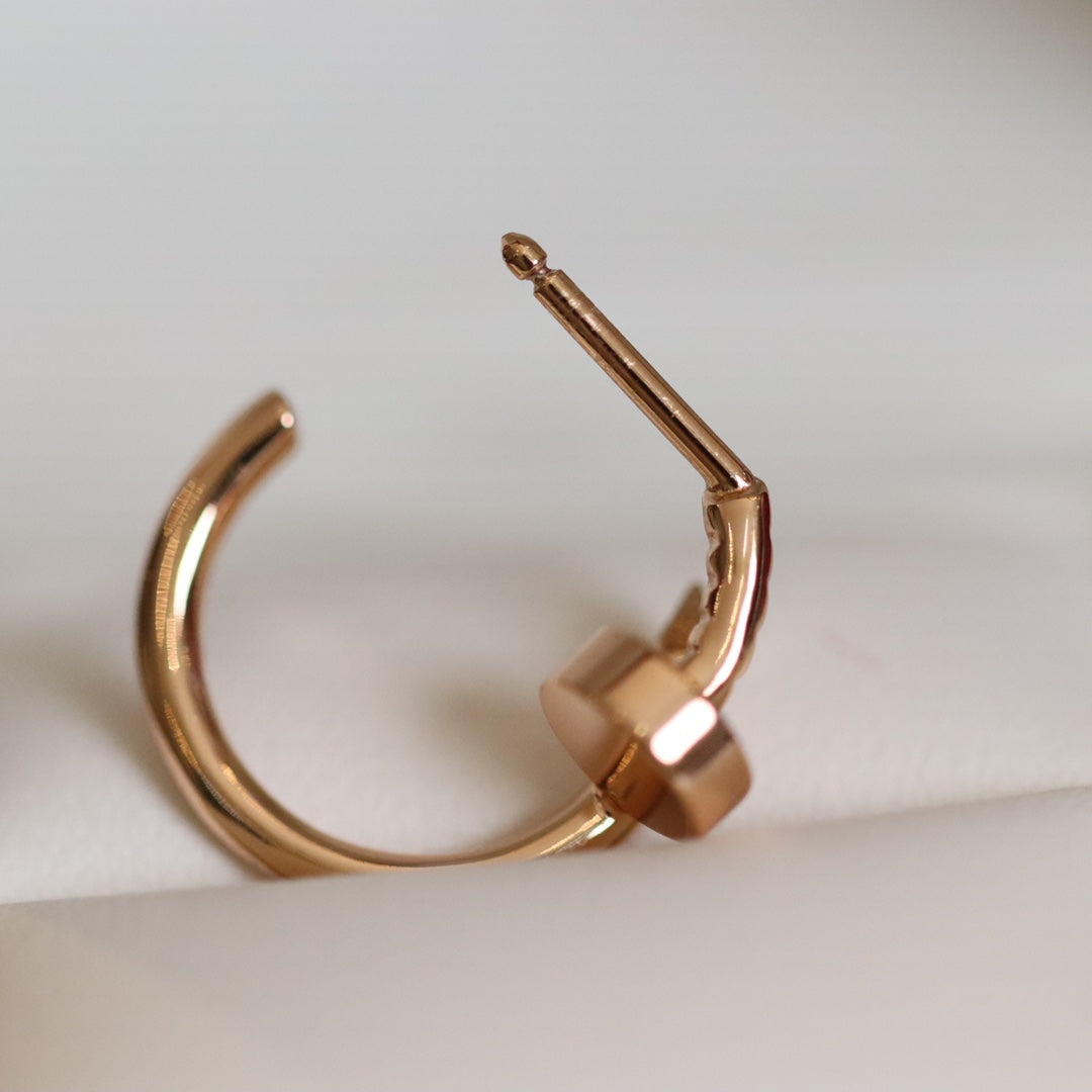 [Elowen Jewels]JUSTE EARRINGS PINK GOLD