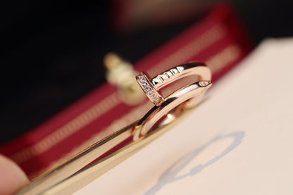 [Elowen Jewels]JUSTE RING 2.65MM PINK GOLD DIAMOND