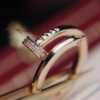 [Elowen Jewel]JUSTE RING 2.65MM PINK GOLD DIAMOND