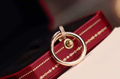 [Elowen Jewels]JUSTE RING 2.65MM PINK GOLD DIAMOND