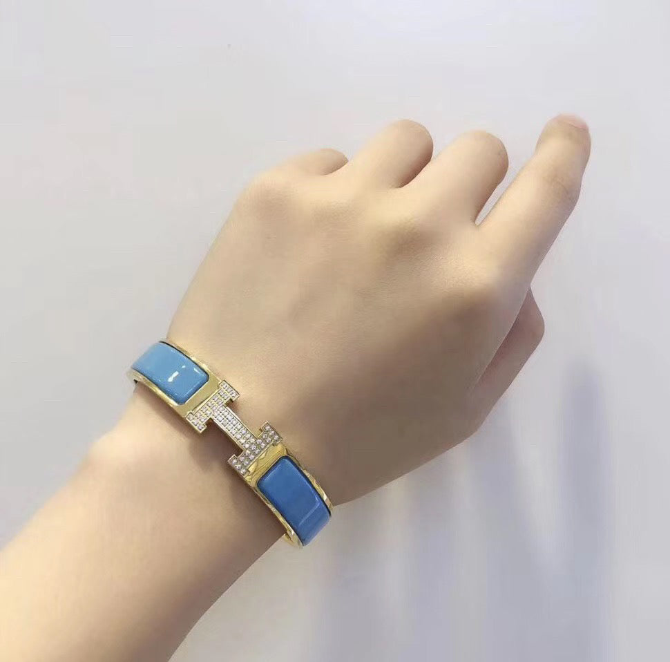 [Elowen Jewels]H CLOUD BLUE BRACELET GOLD DIAMOND