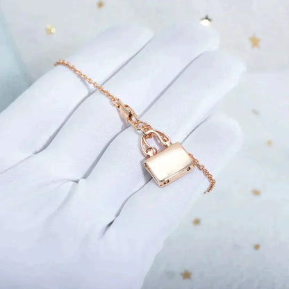 [Elowen Jewels]AMULETTE PEDANT ROSE GOLD NECKLACE
