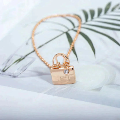 [Elowen Jewels]AMULETTE PEDANT ROSE GOLD NECKLACE
