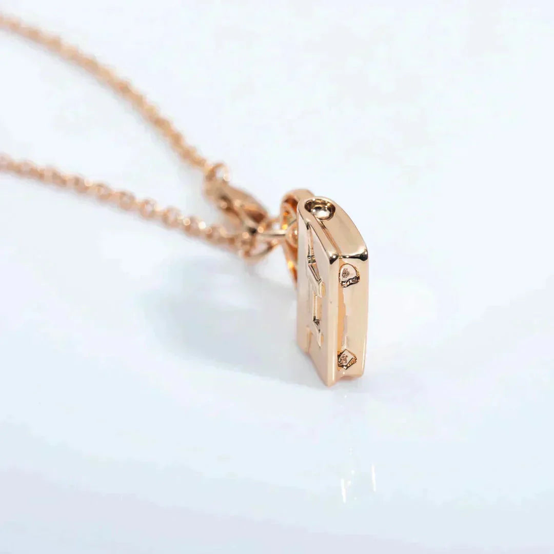 [Elowen Jewels]AMULETTE PEDANT ROSE GOLD NECKLACE