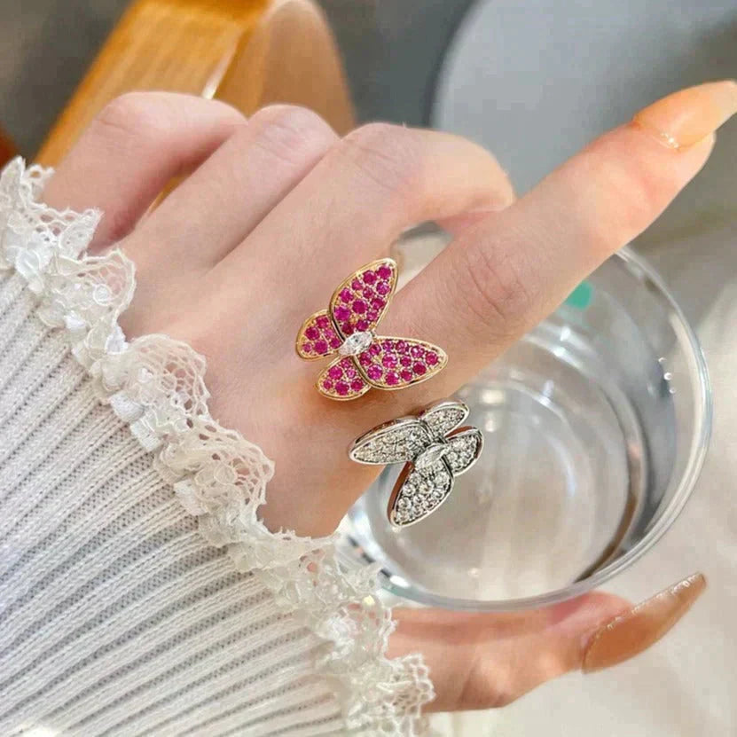 [Elowen Jewels]TWIN BUTTERFLY DIAMOND RING
