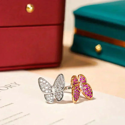 [Elowen Jewels]TWIN BUTTERFLY DIAMOND RING