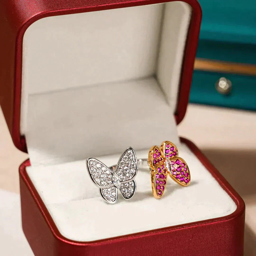 [Elowen Jewels]TWIN BUTTERFLY DIAMOND RING