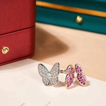 [Elowen Jewels]TWIN BUTTERFLY DIAMOND RING