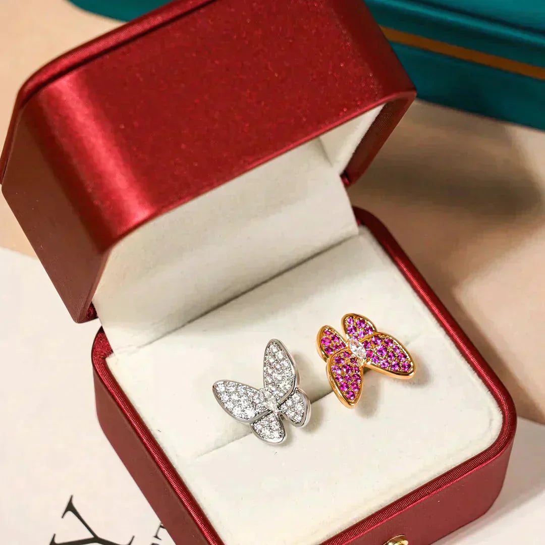 [Elowen Jewels]TWIN BUTTERFLY DIAMOND RING