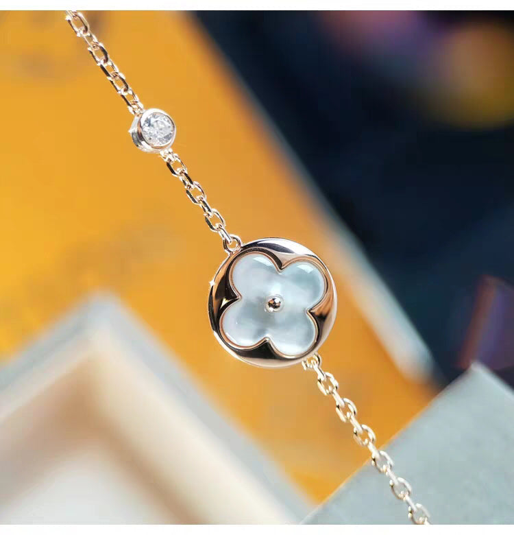 [Elowen Jewels]SUN MOP GOLD 1 DIAMOND NECKLACE