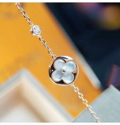 [Elowen Jewels]SUN MOP GOLD 1 DIAMOND NECKLACE