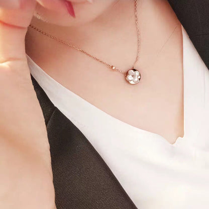 [Elowen Jewels]SUN MOP GOLD 1 DIAMOND NECKLACE