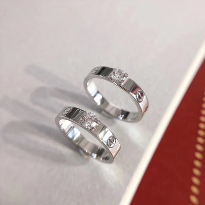 [Elowen Jewels]LOVE RING 3.6MM 1 BIG DIAMOND
