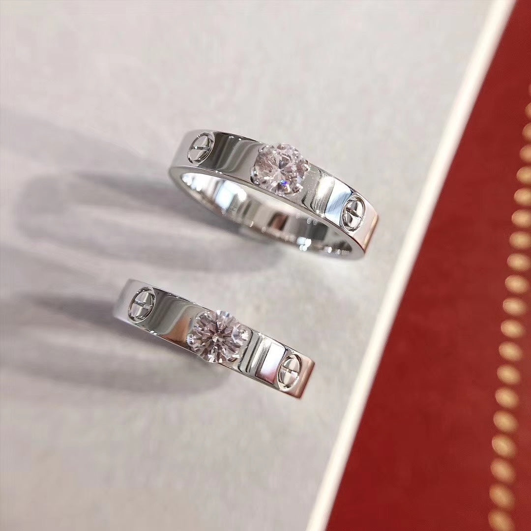 [Elowen Jewels]LOVE RING 3.6MM 1 BIG DIAMOND
