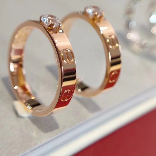 [Elowen Jewels]LOVE RING 3.6MM 1 BIG DIAMOND