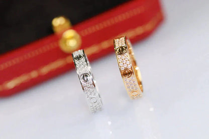 [Elowen Jewels]LOVE RING 3.6MM DIAMOND PAVED