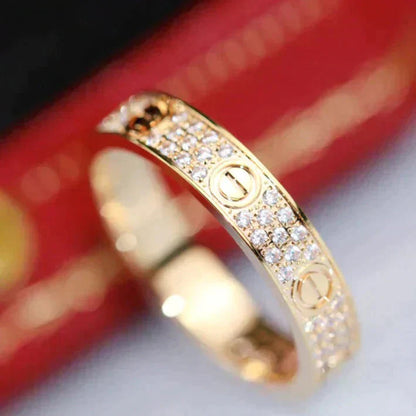 [Elowen Jewels]LOVE RING 3.6MM DIAMOND PAVED