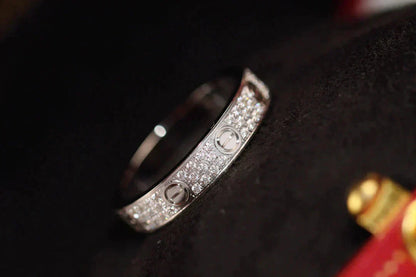 [Elowen Jewels]LOVE RING 3.6MM DIAMOND PAVED