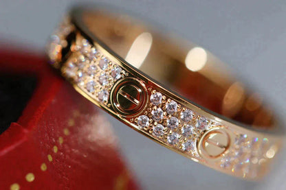 [Elowen Jewels]LOVE RING 3.6MM DIAMOND PAVED