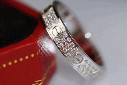 [Elowen Jewels]LOVE RING 3.6MM DIAMOND PAVED