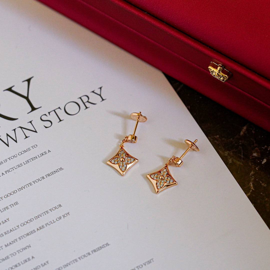 [Elowen Jewels]STAR DIAMONDS EARRINGS GOLD