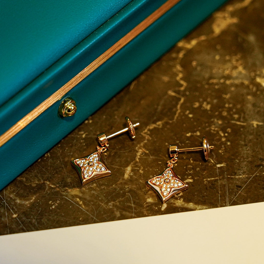 [Elowen Jewels]STAR DIAMONDS EARRINGS GOLD