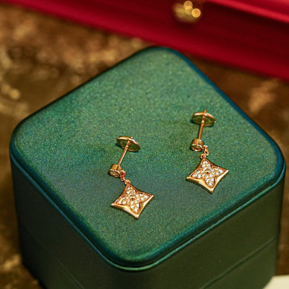 [Elowen Jewels]STAR DIAMONDS EARRINGS GOLD