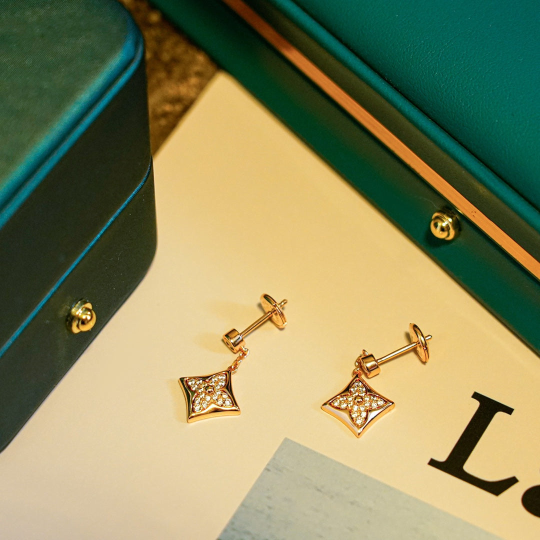 [Elowen Jewels]STAR DIAMONDS EARRINGS GOLD