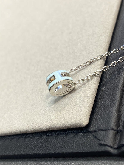 [Elowen Jewels]POP H LIGHT BLUE NECKLACE