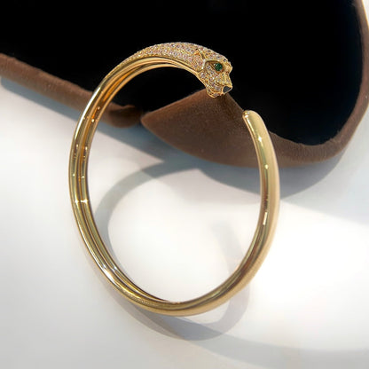 [Elowen Jewels]PANTHERE GOLD DIAMOND OPEN BRACELET