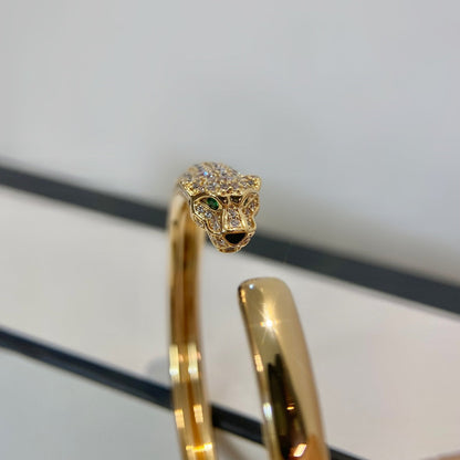 [Elowen Jewels]PANTHERE GOLD DIAMOND OPEN BRACELET