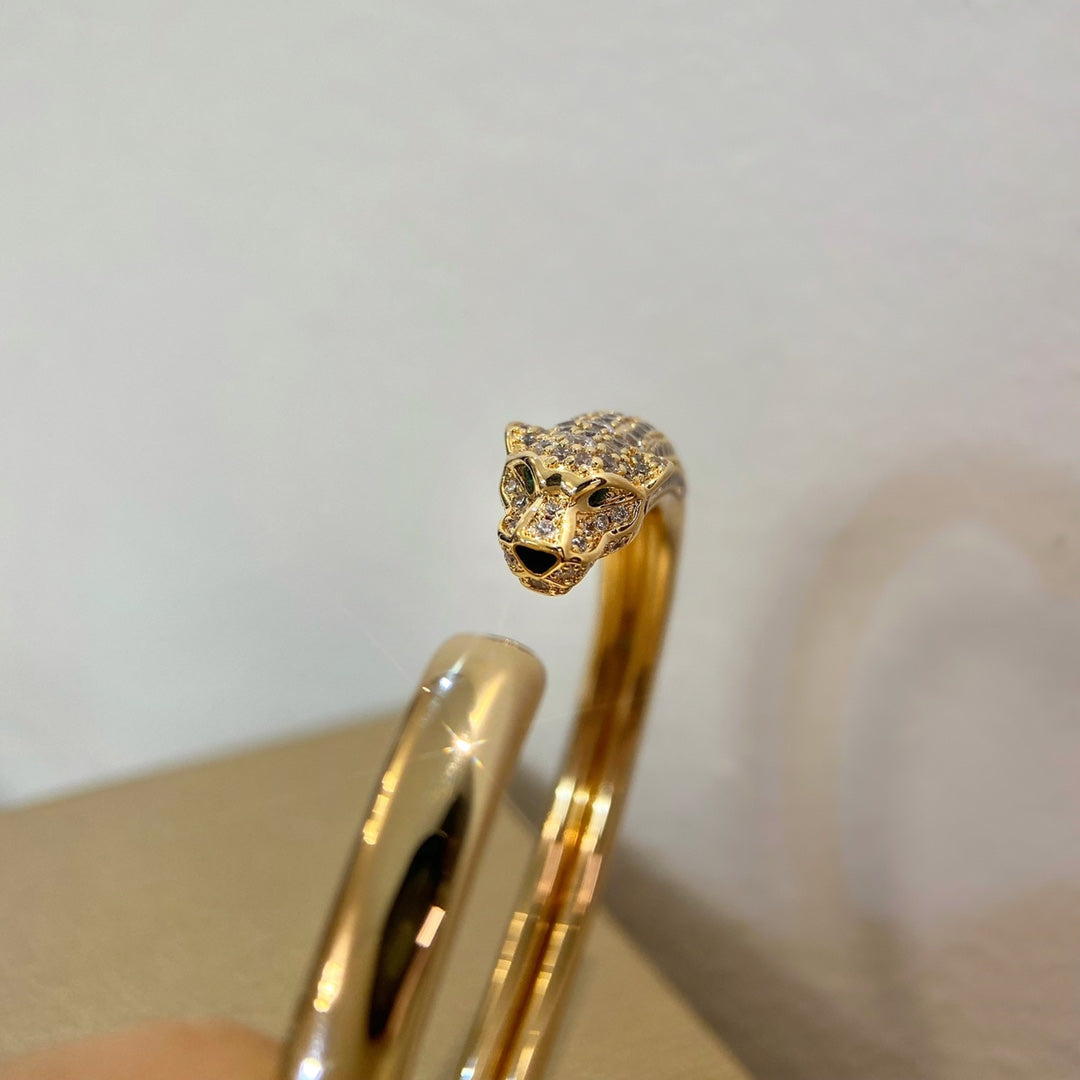 [Elowen Jewels]PANTHERE GOLD DIAMOND OPEN BRACELET