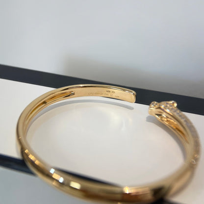 [Elowen Jewels]PANTHERE GOLD DIAMOND OPEN BRACELET