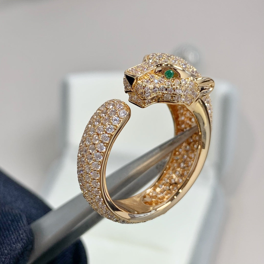 [Elowen Jewels]PANTHERE PINK GOLD DIAMOND RING