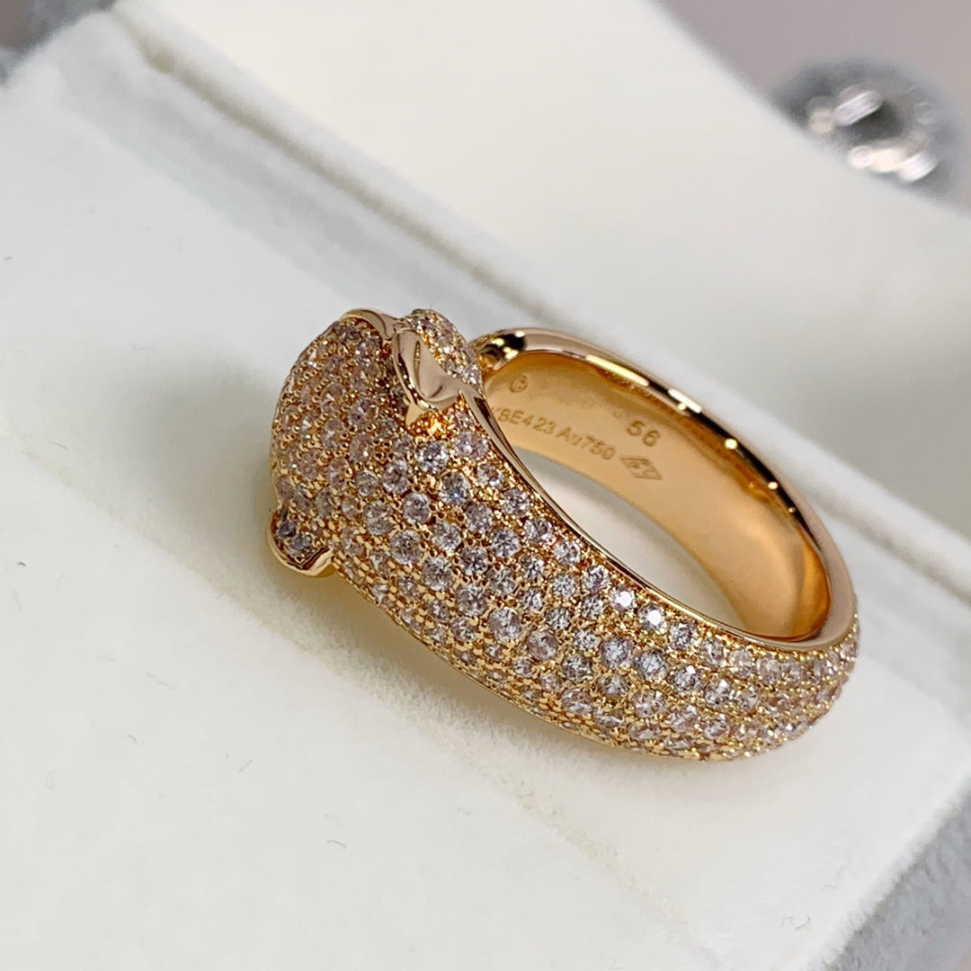 [Elowen Jewels]PANTHERE PINK GOLD DIAMOND RING