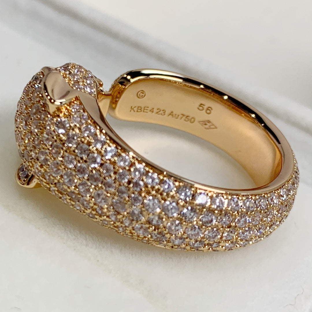 [Elowen Jewels]PANTHERE PINK GOLD DIAMOND RING