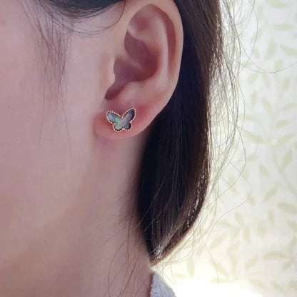 [Elowen Jewels]BUTTERFLY DARK MOP  EARRINGS