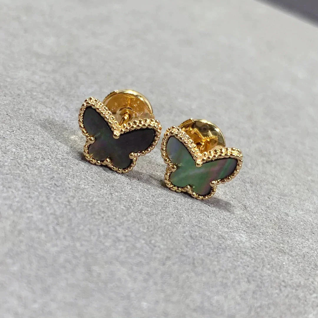 [Elowen Jewels]BUTTERFLY DARK MOP  EARRINGS