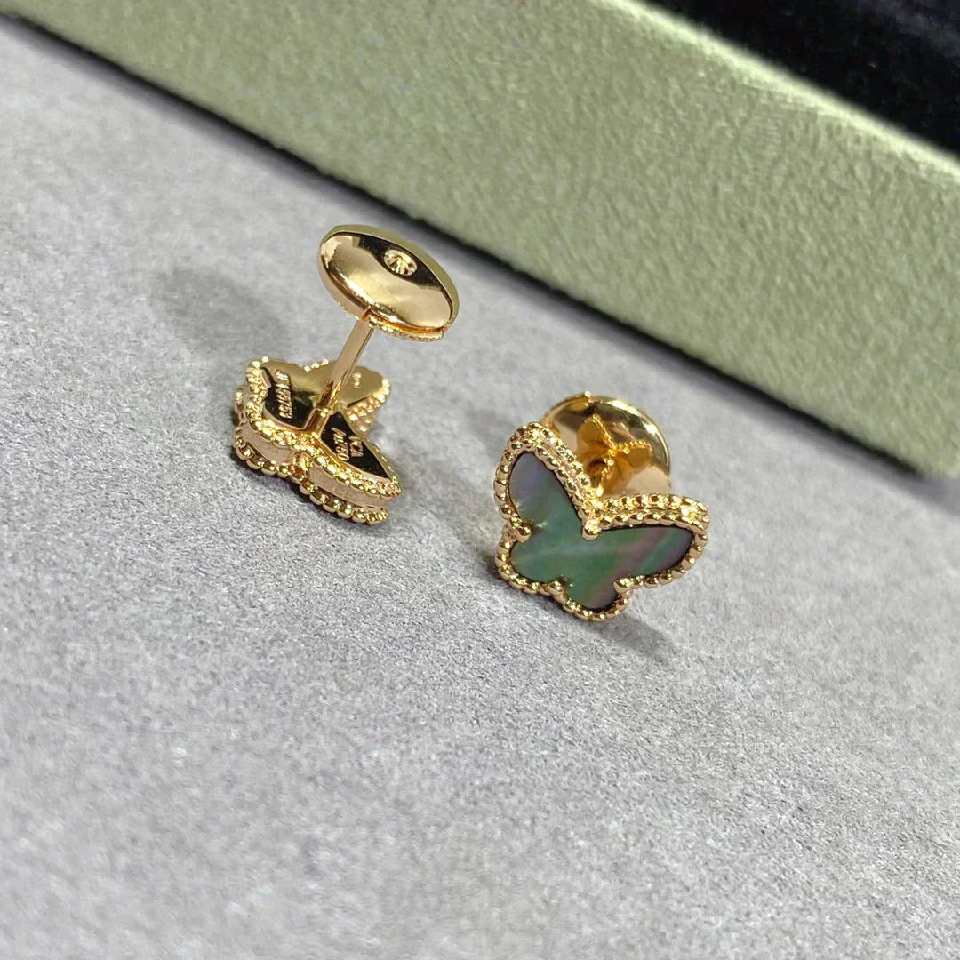 [Elowen Jewels]BUTTERFLY DARK MOP  EARRINGS
