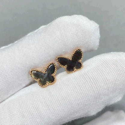 [Elowen Jewels]BUTTERFLY DARK MOP  EARRINGS