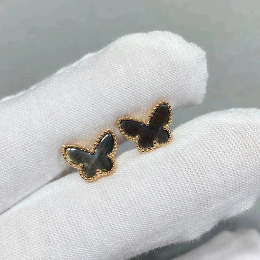 [Elowen Jewels]BUTTERFLY DARK MOP  EARRINGS