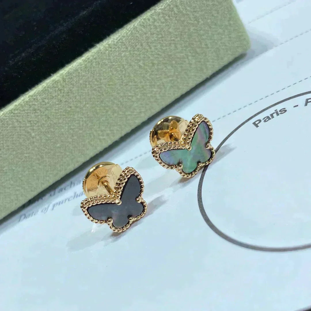 [Elowen Jewels]BUTTERFLY DARK MOP  EARRINGS