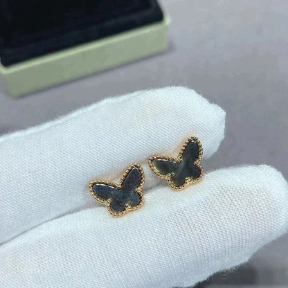 [Elowen Jewels]BUTTERFLY DARK MOP  EARRINGS