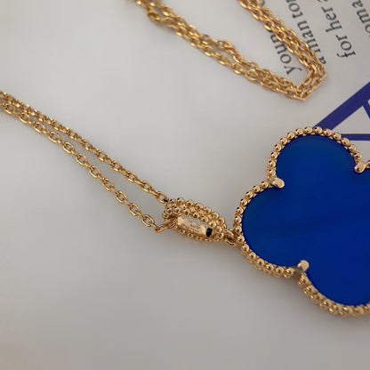 [Elowen Jewels]CLOVER 25MM NECKLACE TURQUOISE ROSE GOLD