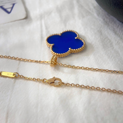 [Elowen Jewels]CLOVER 25MM NECKLACE TURQUOISE ROSE GOLD