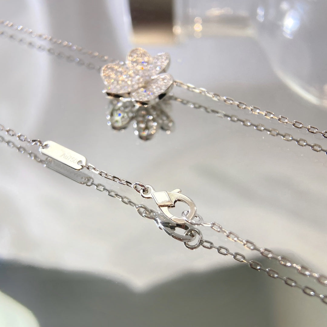 [Elowen Jewels]FLOWER DIAMOND NECKLACE