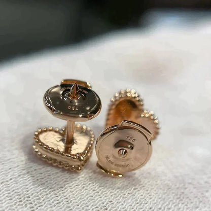 [Elowen Jewels]HEART CARNELIAN STUD EARRINGS