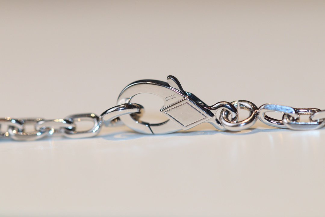 [Elowen Jewels]CLOVER 20 MOTIFS ONYX DIAMOND SILVER